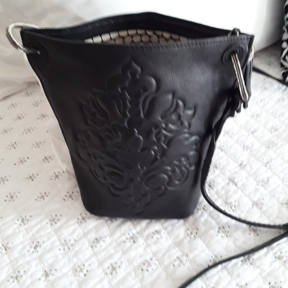 Vintage Brighton Small Crossbody Bucket Style Bag - Picture 2 of 6